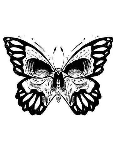 Moth of Morality - Semi-permanent Tattoo