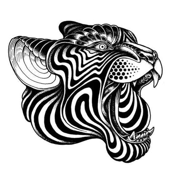 Hypnotic Stripes - Semi-permanent Tattoo