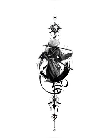 Ronin's Zenith - Semi-permanent Tattoo