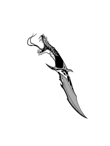 Venomous Dagger - Semi-permanent Tattoo