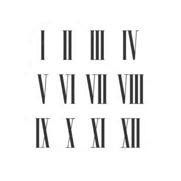 Chronos Numerals -Semi-permanent Tattoo