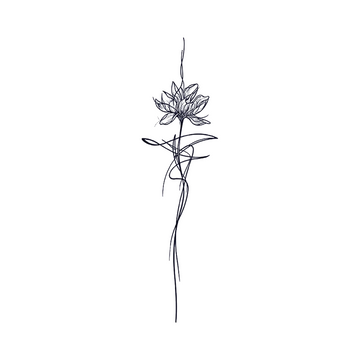 Whispering Bloom - Semi-permanent Tattoo
