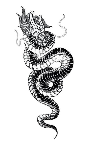 Imperial Dragon - Semi-permanent Tattoo