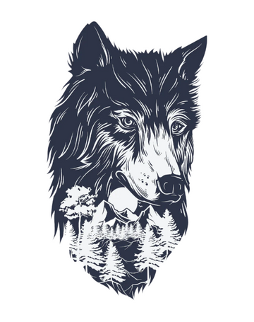 Forest Night - Semi-permanent Tattoo