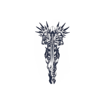 Knight - Semi-permanent Tattoo