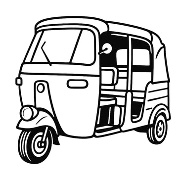 Tuk-Tuk On The Street - Semi-permanent Tattoo