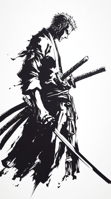 The Three Sword Samurai - Semi-permanent Tattoo