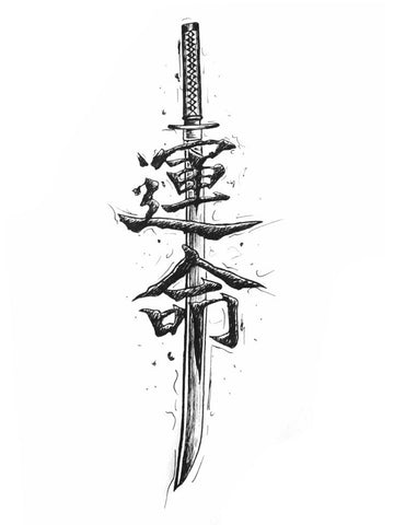 Blade of Destiny - Semi-permanent Tattoo