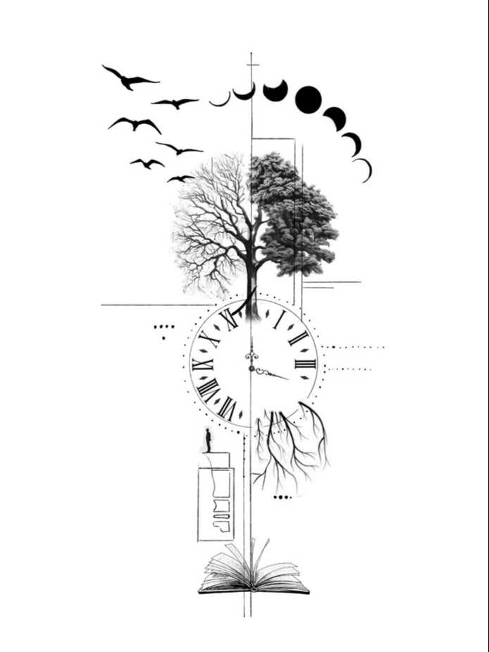 Cycles of Life - Semi-permanent Tattoo