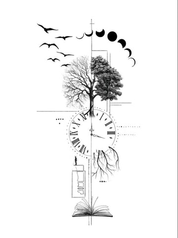 Cycles of Life - Semi-permanent Tattoo