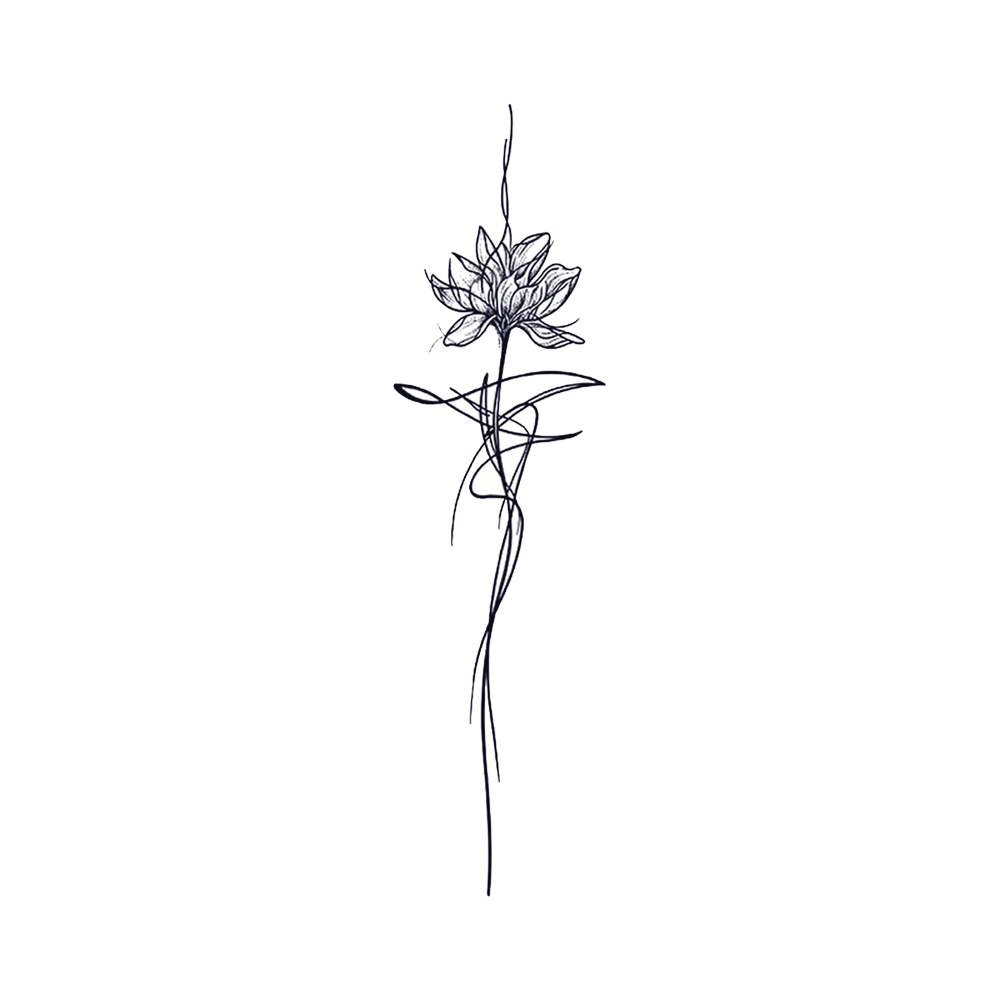 Whispering Bloom - Semi-permanent Tattoo