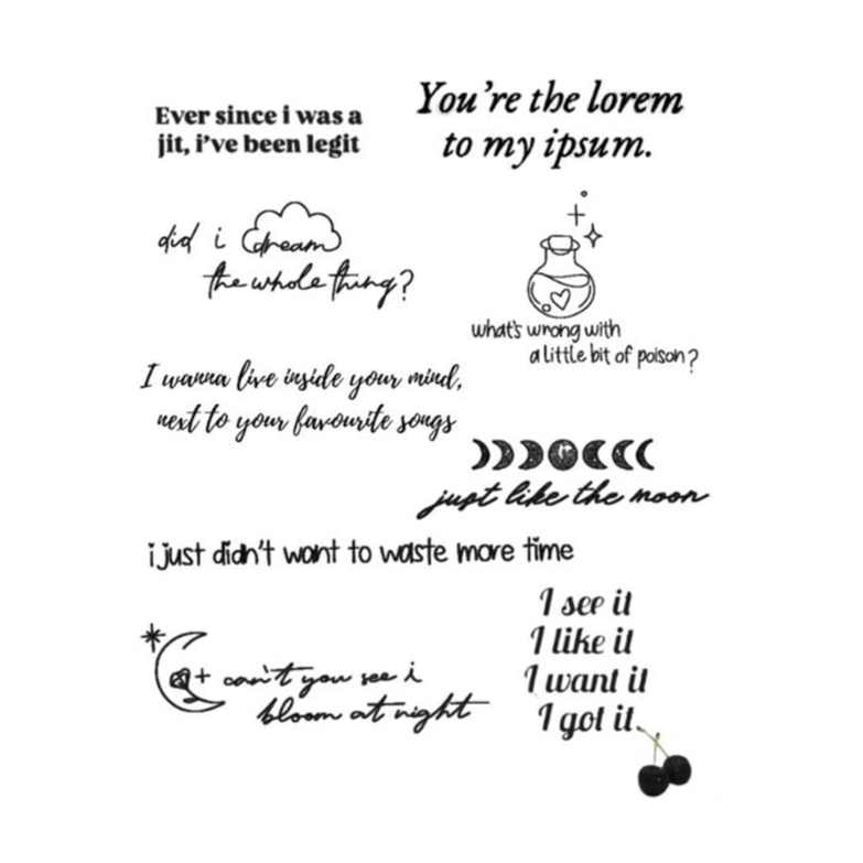 From Me to You - Semi-permanent Tattoo