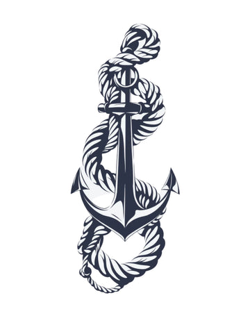Anchored Hope - Semi-permanent Tattoo