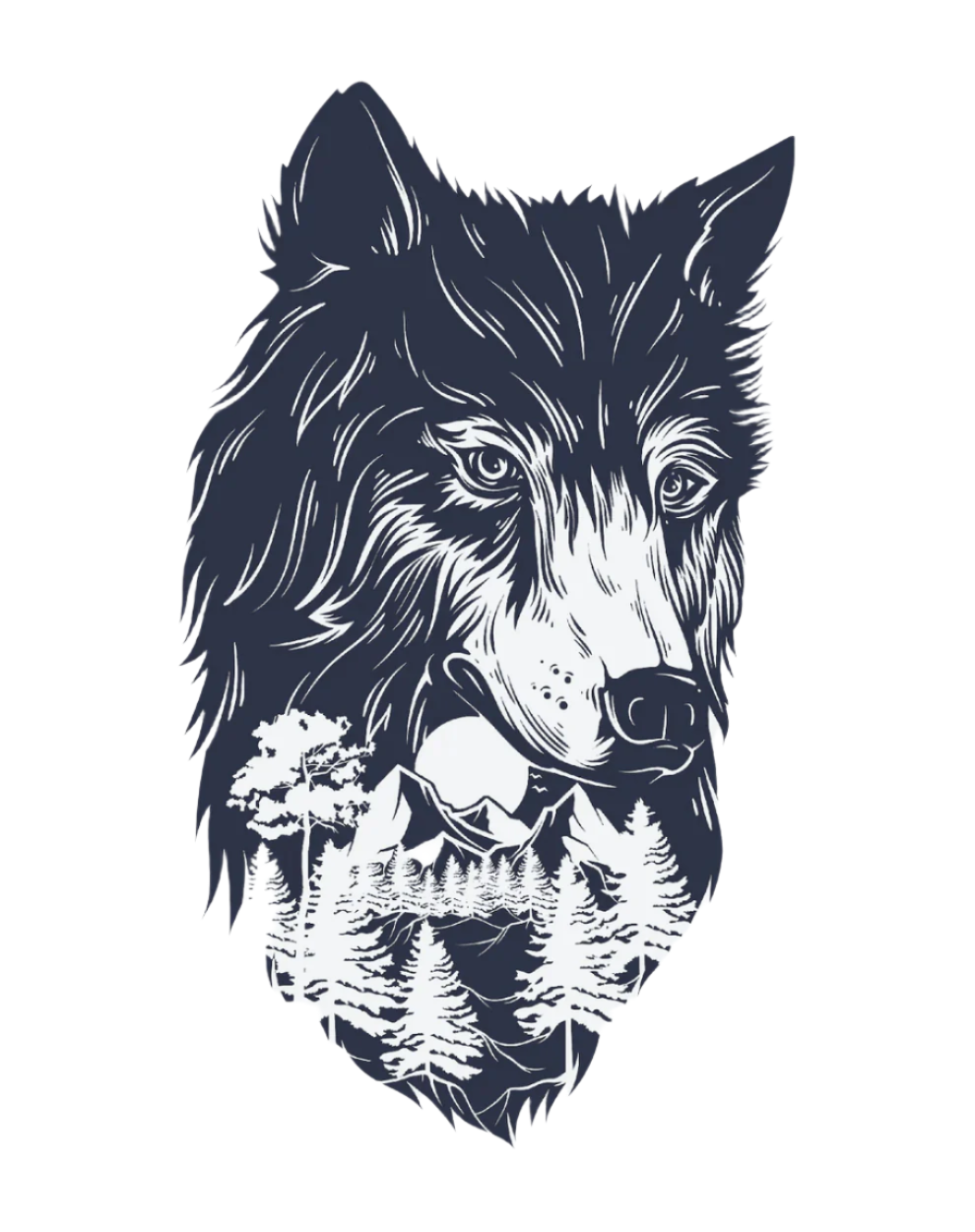 Forest Night - Semi-permanent Tattoo