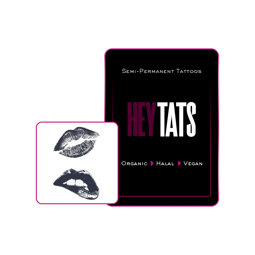 Kiss & Tell - Semi-permanent Tattoo