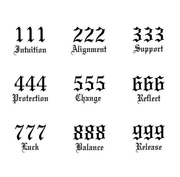 Oracle Numbers - Semi-permanent Tattoo