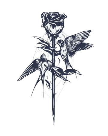 Thorn & Wing - Semi-permanent Tattoo
