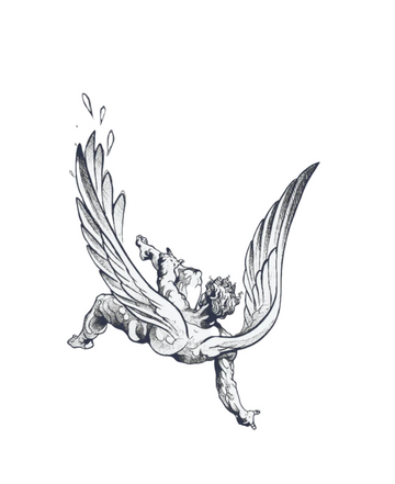 Fallen Grace - Semi-permanent Tattoo