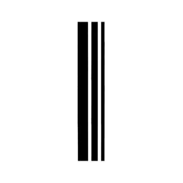Solid Three Lines - Semi-permanent Tattoo