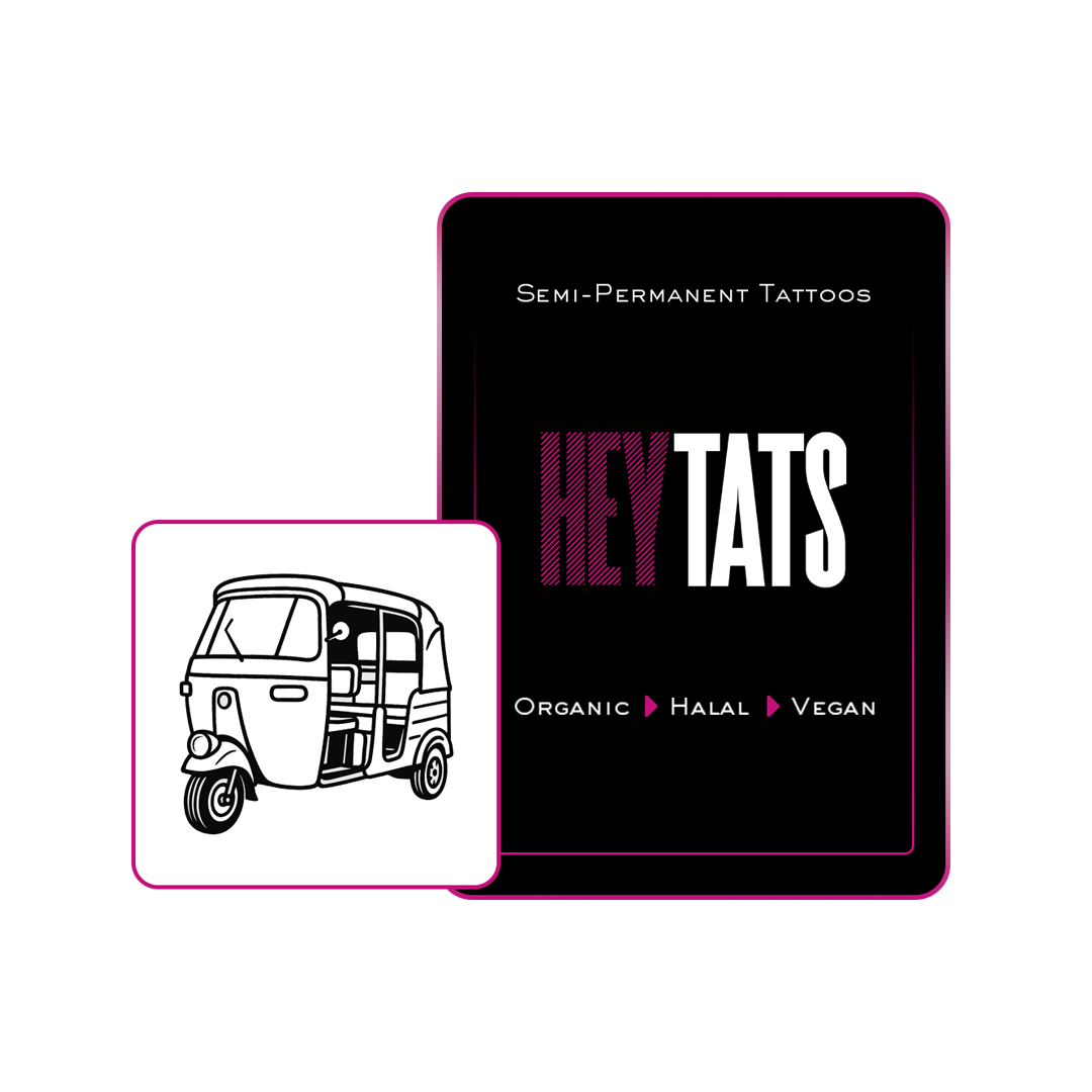 Tuk-Tuk On The Street - Semi-permanent Tattoo