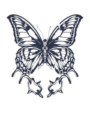 Chained Wings - Semi-permanent Tattoo