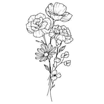 Bloom Cluster - Semi-permanent Tattoo